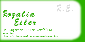 rozalia eiler business card
